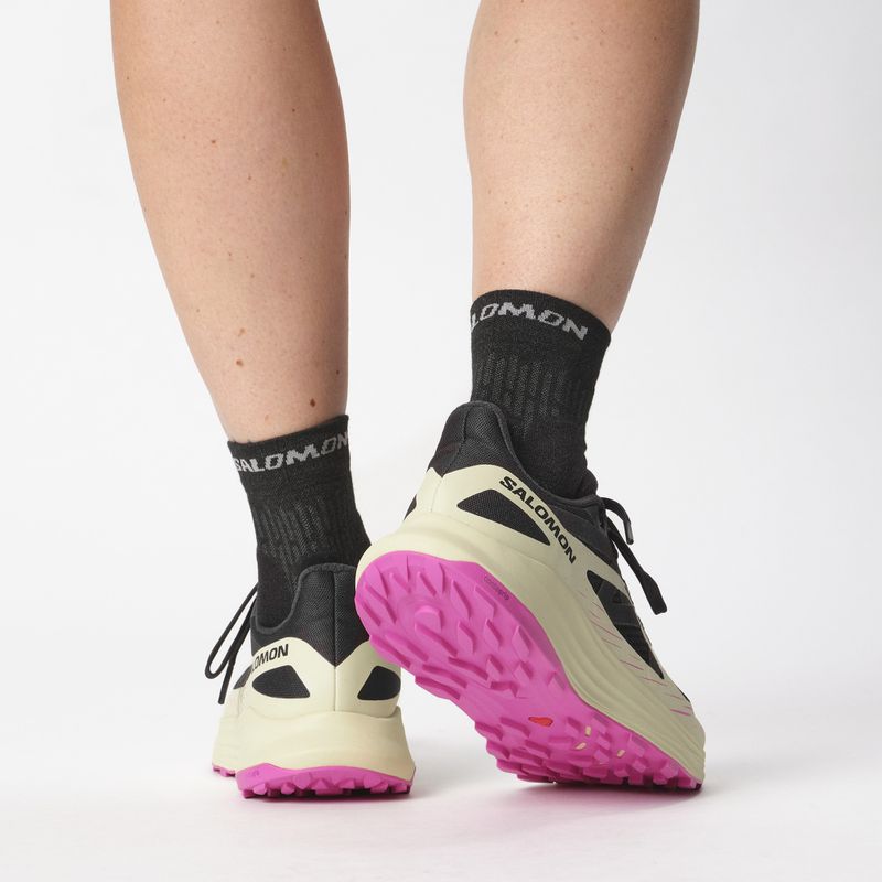 Жіночі кросівки Salomon Ultra Flow чорний/прозорий жовтий/рожево-фіолетовий 15