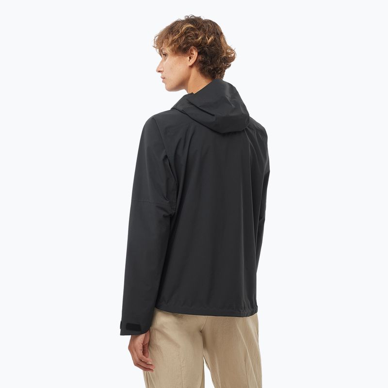 Куртка вітровка жіноча Salomon Outerpath 2.5L deep black 2