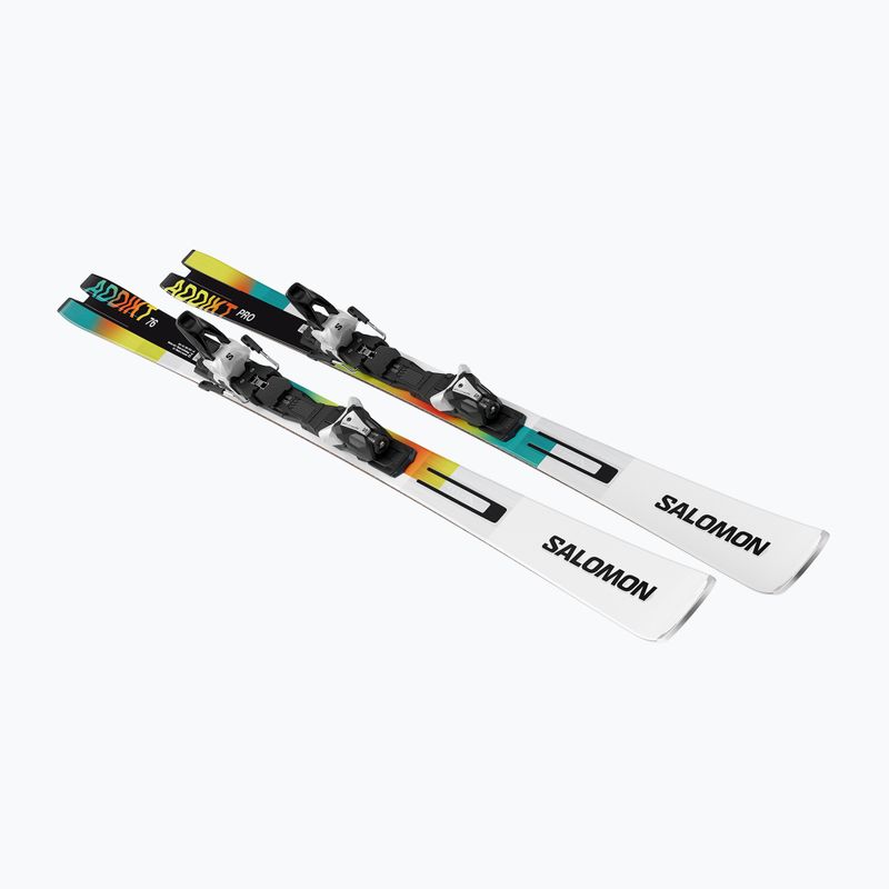 Лижі Salomon Addikt Pro 76 + кріплення MI12 GW white/black/capri breeze 3