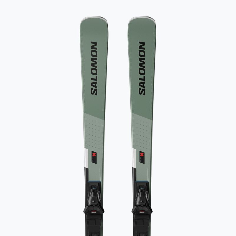 Лижі Salomon S/Max 8 + кріплення M10 GW oil green/black/white 4