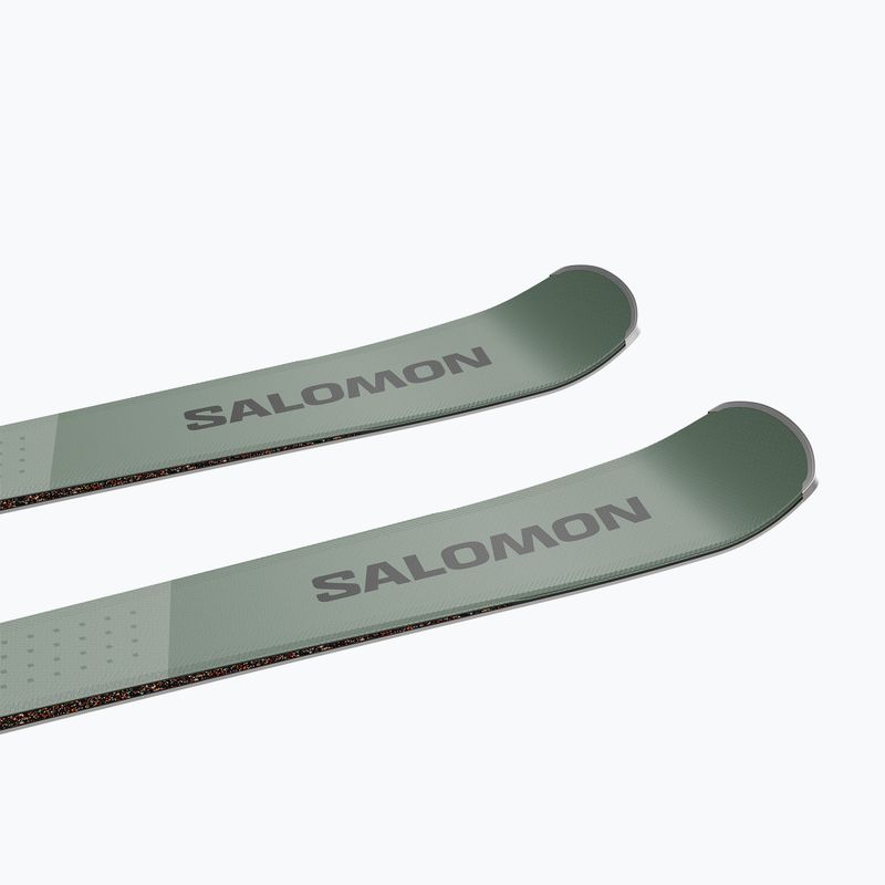 Лижі Salomon S/Max 8 + кріплення M10 GW oil green/black/white 5
