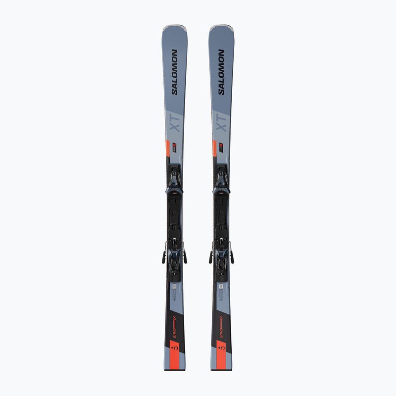 Лижі Salomon S/Max 10 XT + кріплення MI12 GW copen blue/black/neon red