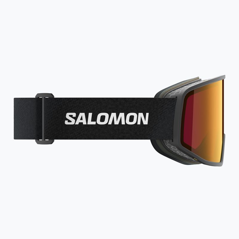 Гірськолижні окуляри Salomon Sentry Pro OTG Sigma чорні/маково-червоні 4