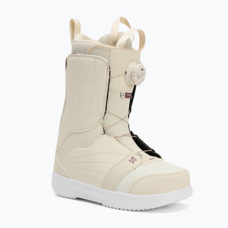 Черевики сноубордичні жіночі Salomon Pearl Boa almond milk/vanilla ice/grape shake