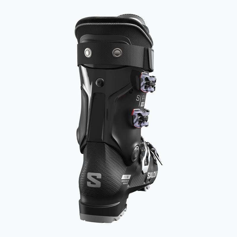 Черевики гірськолижні жіночі Salomon S/Pro Supra 80 W GW black/silver met./sweet lavender 7