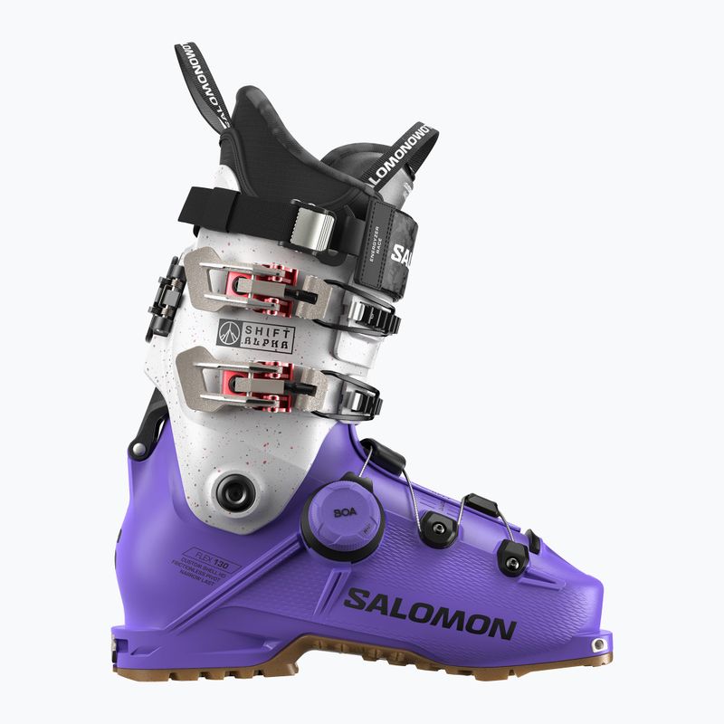 Чоловічі гірськолижні черевики Salomon Shift Alpha Boa 130 ультра фіолетовий/чорний/чорний 6