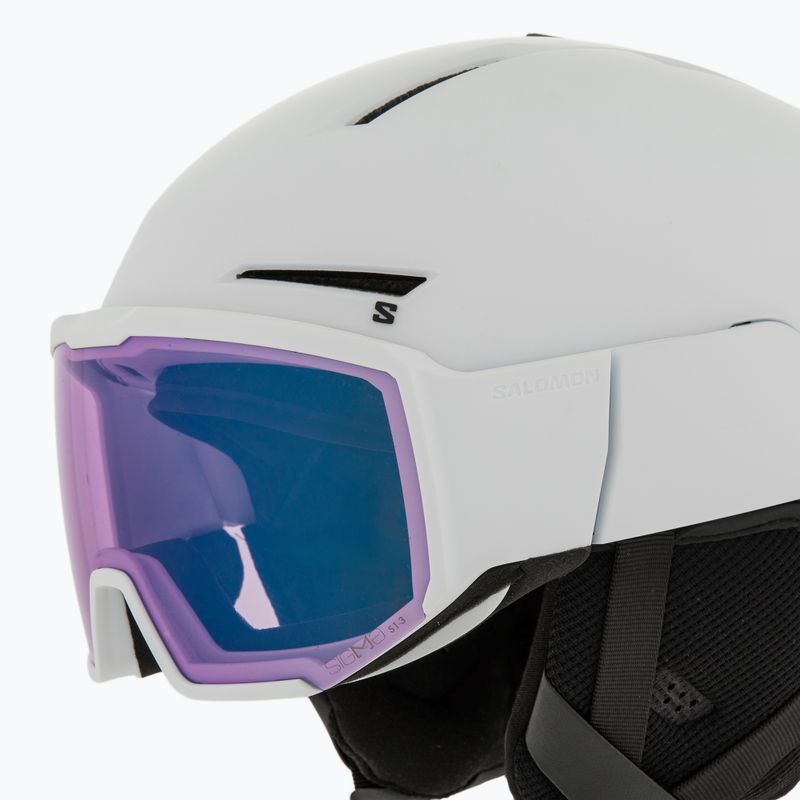 Шолом гірськолижний Salomon Osmo Pro Sigma Photo white/sky blue 8