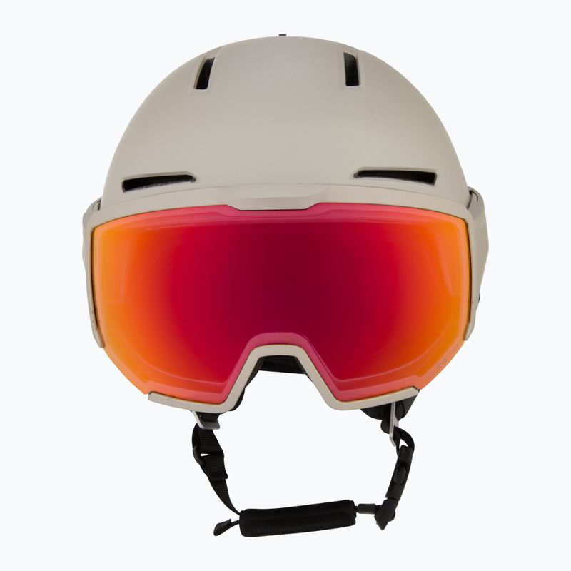 Шолом гірськолижний Salomon Osmo Pro Sigma Photo light bronze met/black/poppy red 2