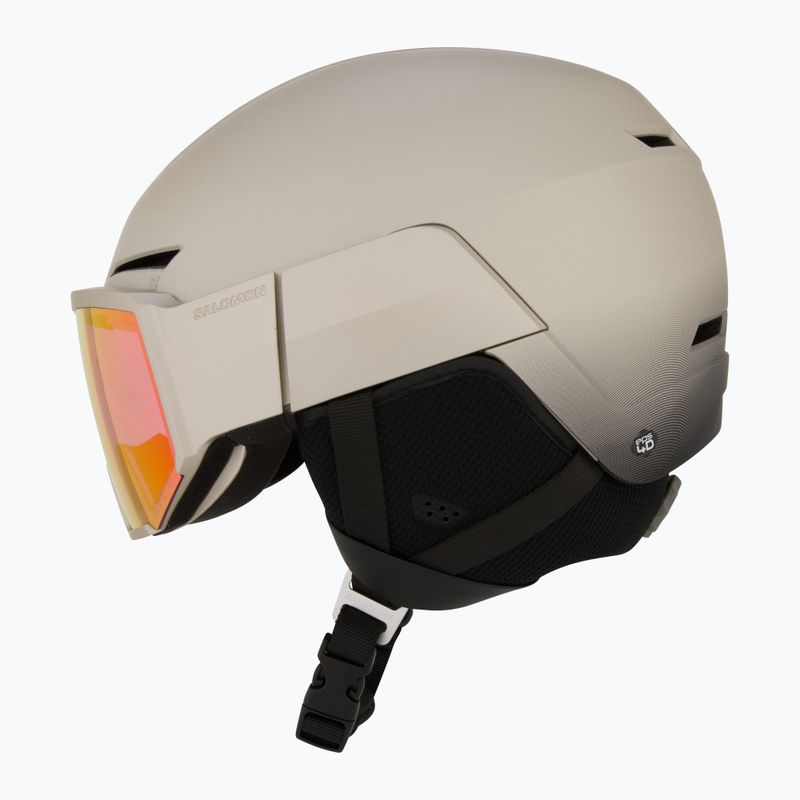 Шолом гірськолижний Salomon Osmo Pro Sigma Photo light bronze met/black/poppy red 4