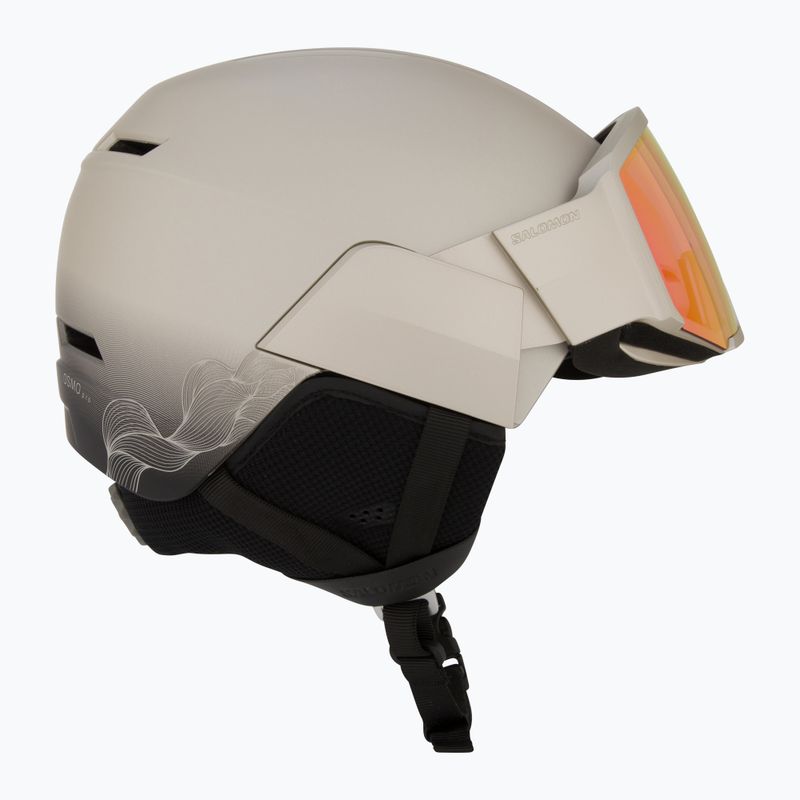 Шолом гірськолижний Salomon Osmo Pro Sigma Photo light bronze met/black/poppy red 6