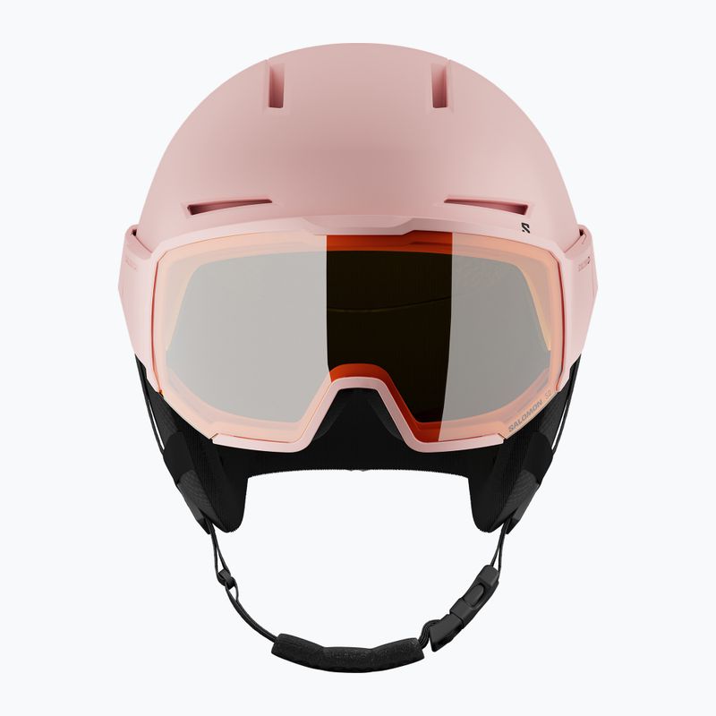 Шолом гірськолижний Salomon Osmo heavenly pink/black/flash tonic orange 2