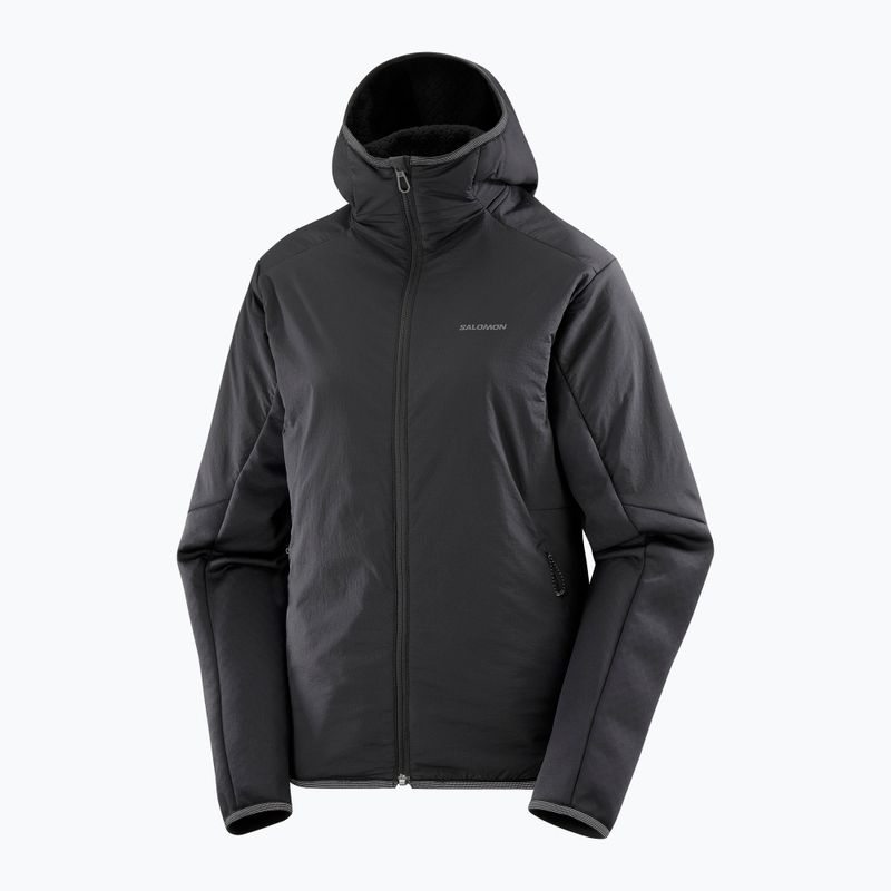 Кофта трекінгова жіноча Salomon Outline Hyb Warm Hd deep black 8