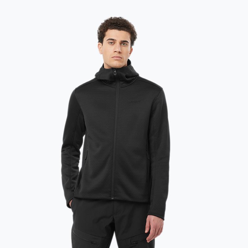 Кофта трекінгова чоловіча Salomon Essential Midwarm Hd deep black