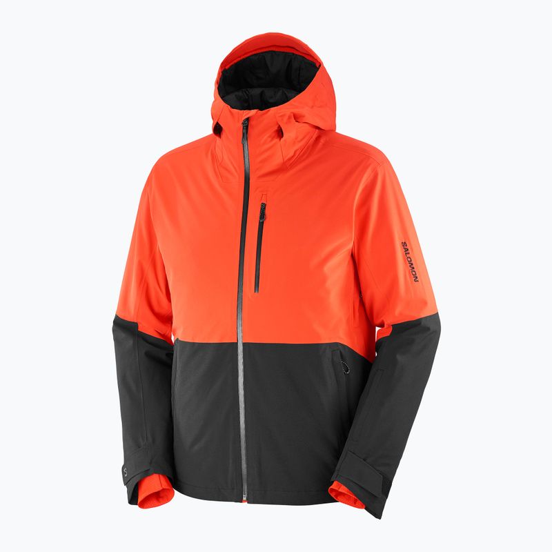 Куртка лижна чоловіча Salomon Highland cherry tomato/deep black 7