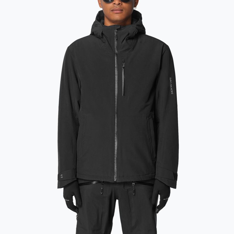 Куртка лижна чоловіча Salomon Highland deep black