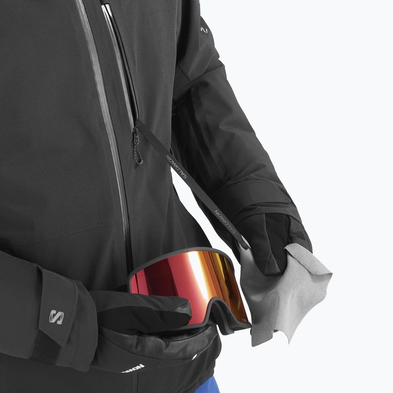Куртка лижна чоловіча Salomon Highland deep black 5