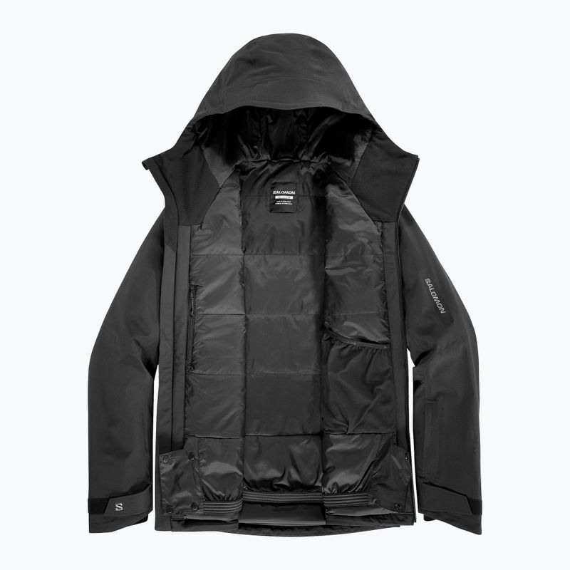 Куртка лижна чоловіча Salomon Highland deep black 8