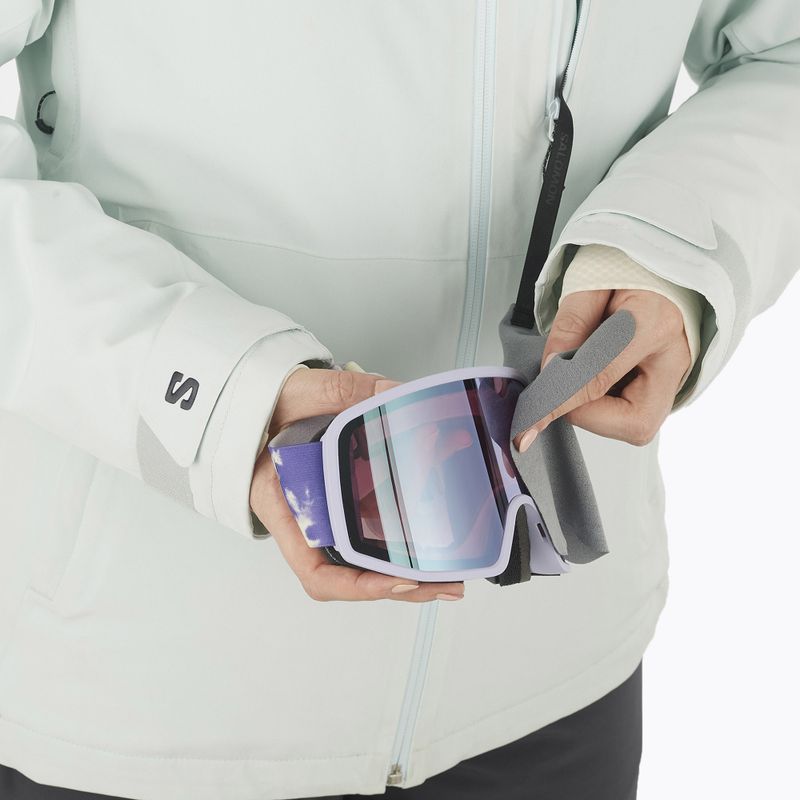 Куртка лижна жіноча Salomon Highland misty blue 5
