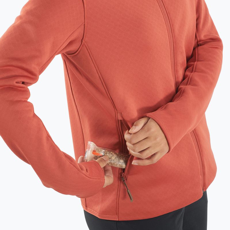 Кофта трекінгова чоловіча Salomon Essential Midwarm Fz tandoori spice 3
