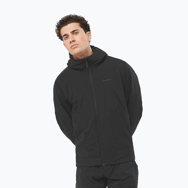 Куртка гібридна чоловіча Salomon Mountain Flex deep black