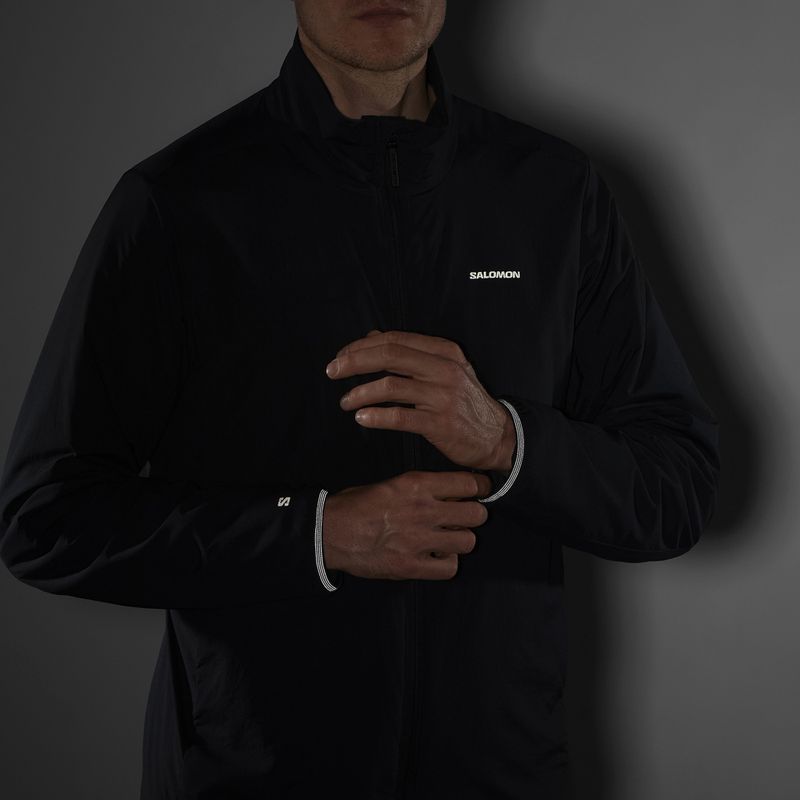 Куртка гібридна чоловіча Salomon Mountain Flex deep black 7