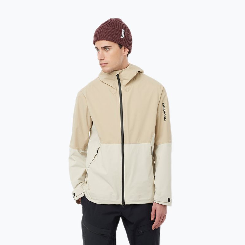 Куртка протидощова чоловіча Salomon Outerpath white pepper/rainy day