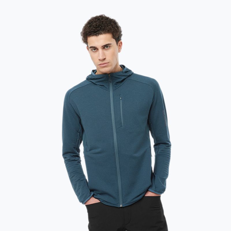 Кофта трекінгова чоловіча Salomon Essential Lightwarm Hd midinight navy