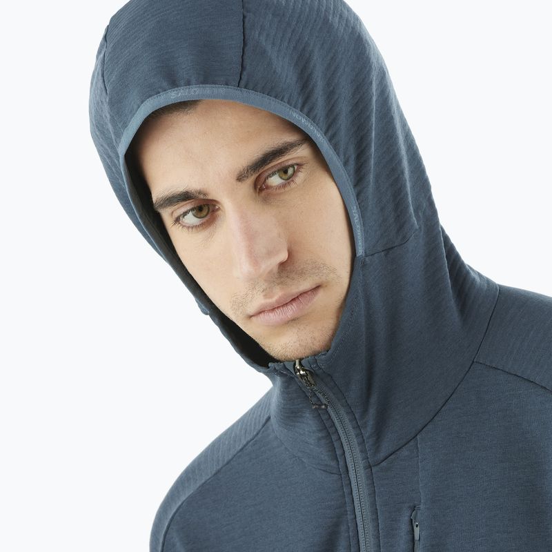 Кофта трекінгова чоловіча Salomon Essential Lightwarm Hd midinight navy 3