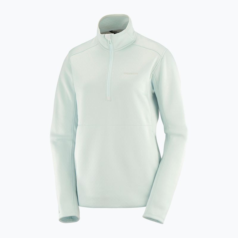 Кофта трекінгова жіноча Salomon Essential Midwarm HZ misty blue 6