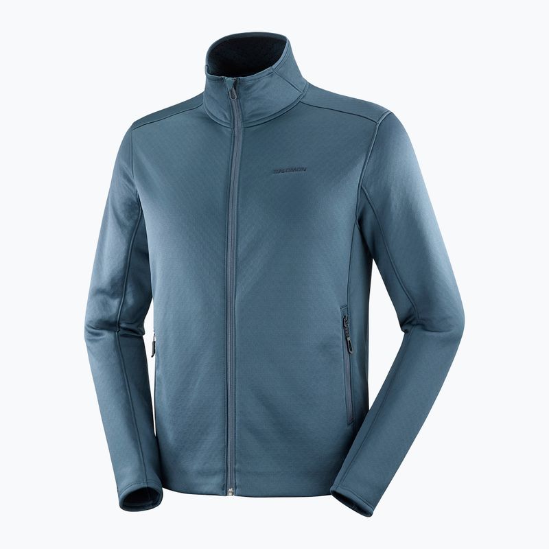 Кофта трекінгова чоловіча Salomon Essential Midwarm Fz midnight navy 6