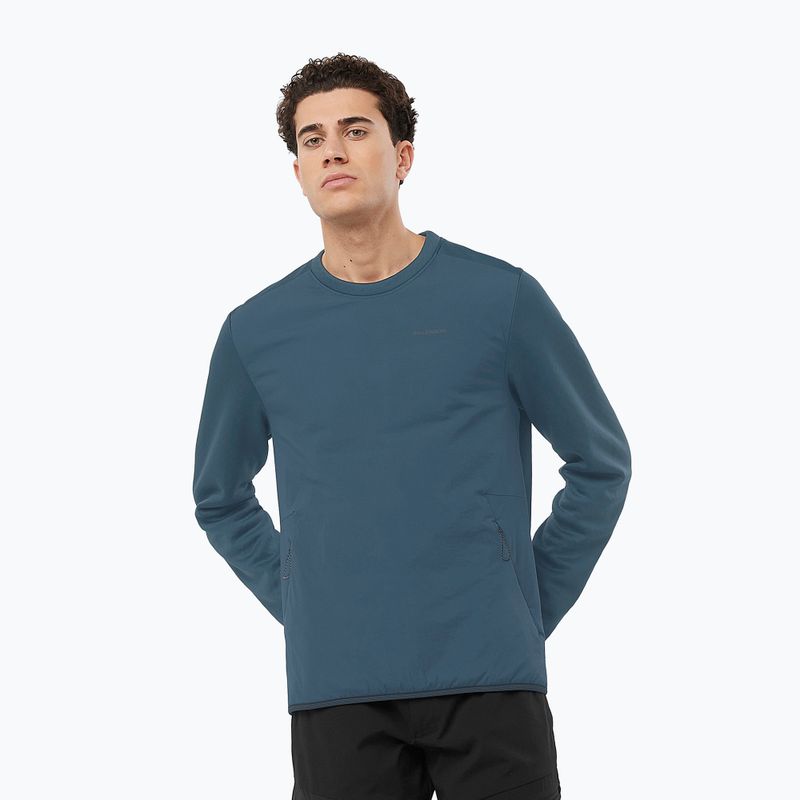 Кофта трекінгова чоловіча Salomon Outline Hyb Warm midnight