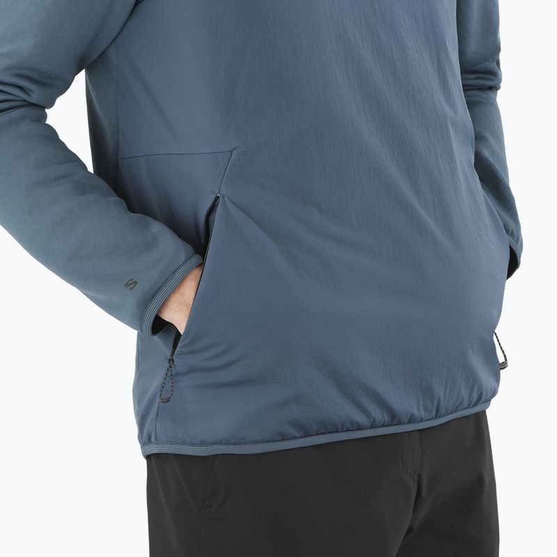 Кофта трекінгова чоловіча Salomon Outline Hyb Warm midnight 5