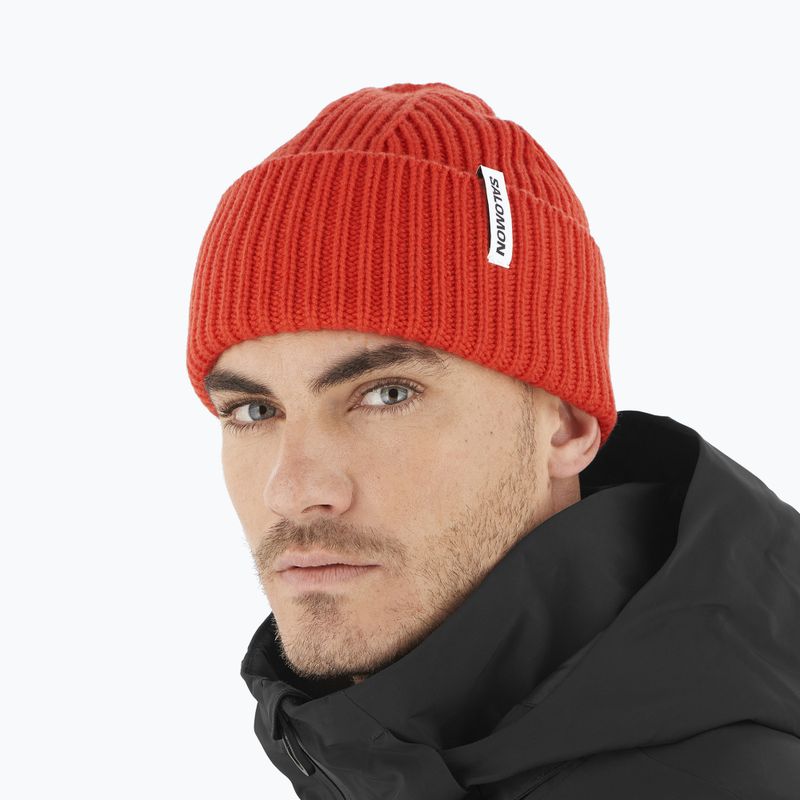 Шапка зимова Salomon Snowbird cherry tomato 3