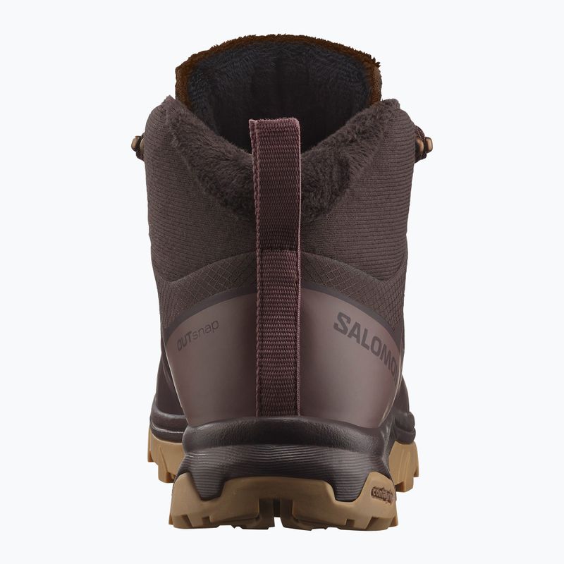 Черевики туристичні жіночі Salomon Outsnap CSWP black coffee/peppercorn/gum 11