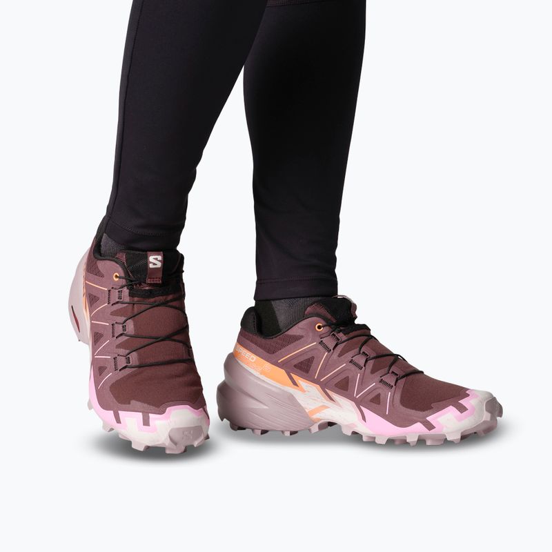 Кросівки для бігу жіночі Salomon Speedcross 6 catawba grape/papaya/deauville mauve 14