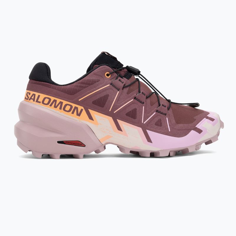 Кросівки для бігу жіночі Salomon Speedcross 6 catawba grape/papaya/deauville mauve 2