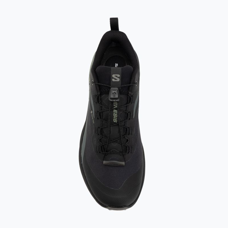 Кросівки для бігу чоловічі Salomon Genesis GTX black/agave green/urban chic 5