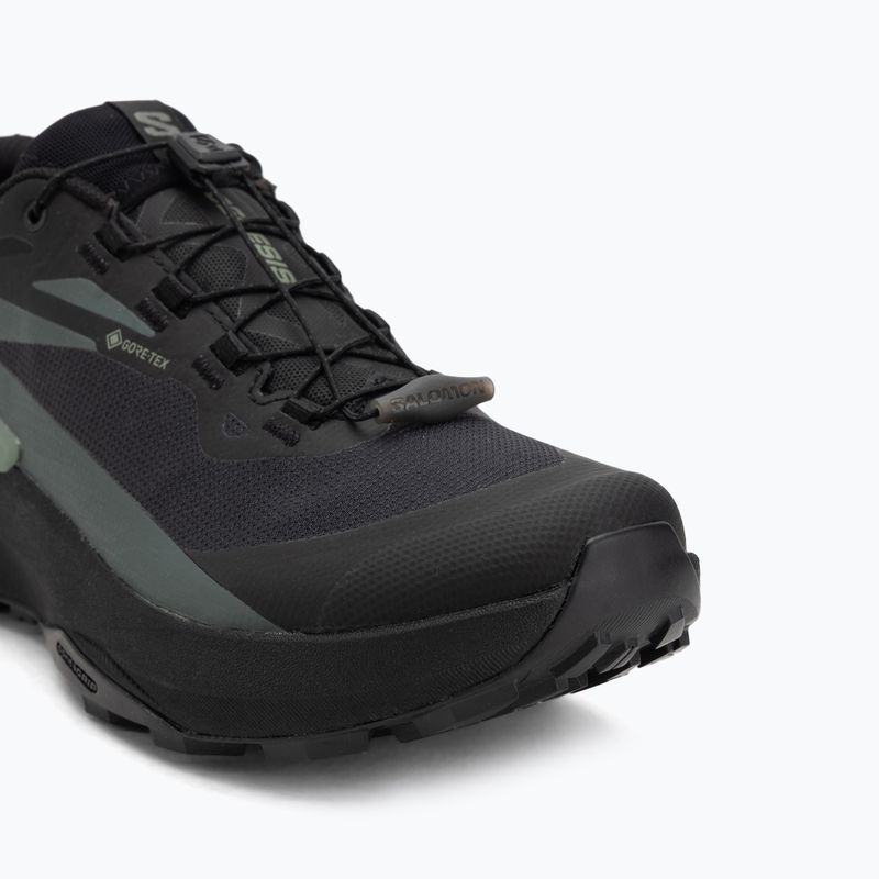 Кросівки для бігу чоловічі Salomon Genesis GTX black/agave green/urban chic 7