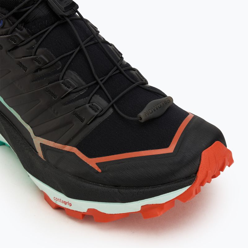 Кросівки для бігу жіночі Salomon Thundercross black/cherry tomato/electric green 7