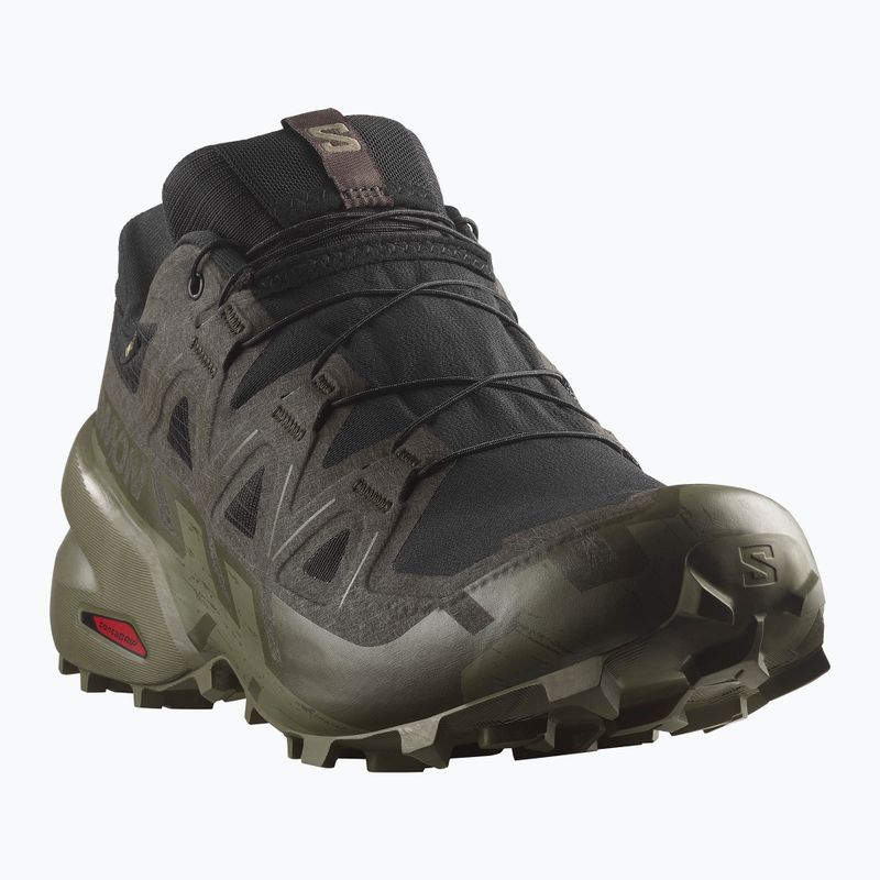 Кросівки для бігу чоловічі Salomon Speedcross 6 GTX black/peat/deep lichen green