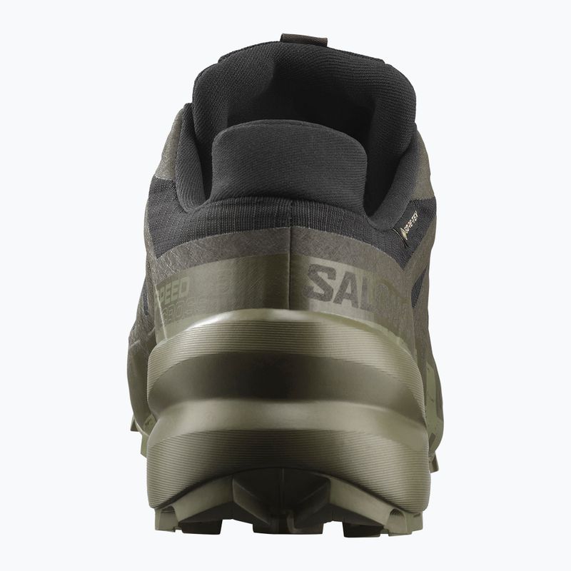Кросівки для бігу чоловічі Salomon Speedcross 6 GTX black/peat/deep lichen green 4