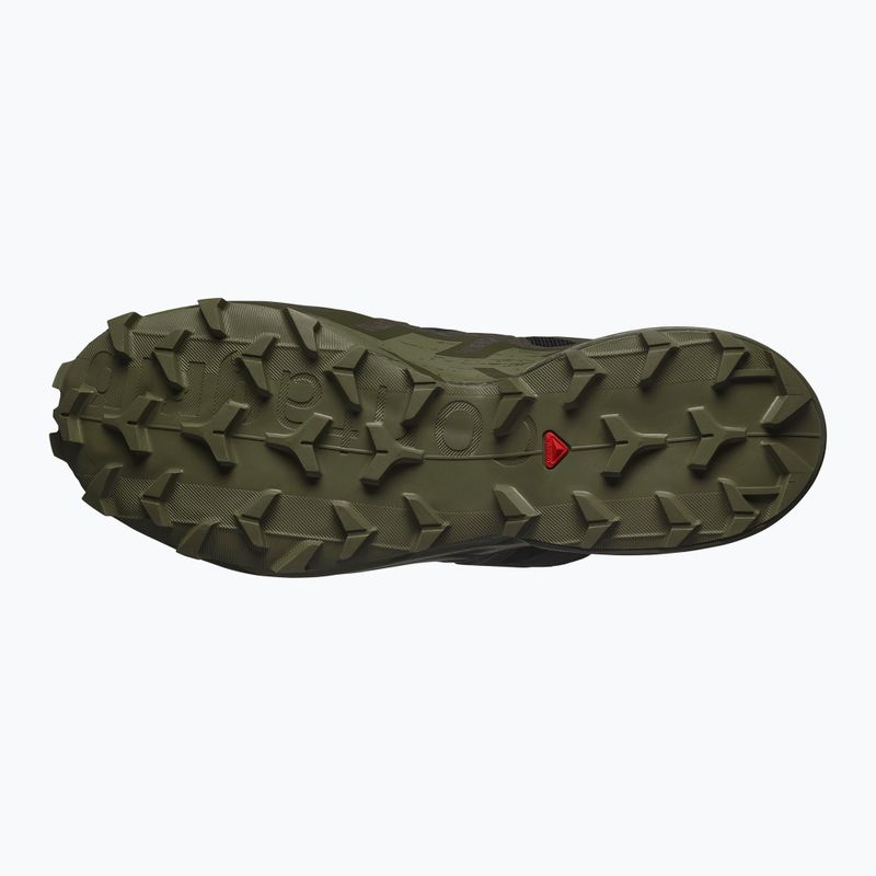Кросівки для бігу чоловічі Salomon Speedcross 6 GTX black/peat/deep lichen green 5