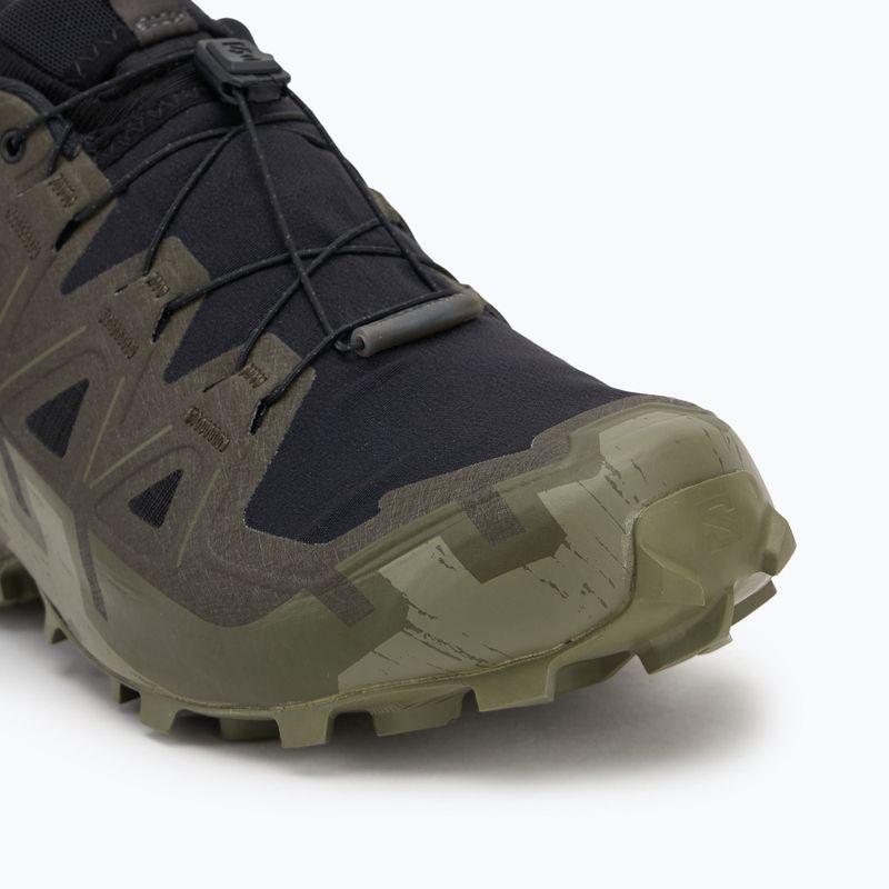 Кросівки для бігу чоловічі Salomon Speedcross 6 GTX black/peat/deep lichen green 7