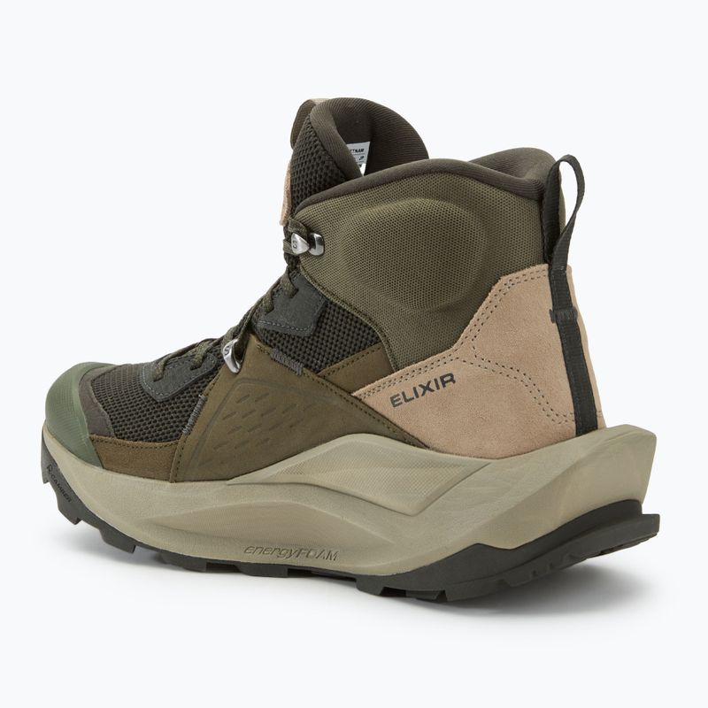 Черевики туристичні чоловічі Salomon Elixir Mid GTX peat/vintage khaki/castlerock 3