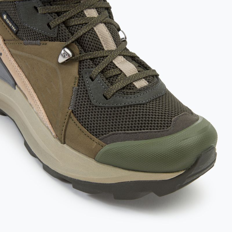 Черевики туристичні чоловічі Salomon Elixir Mid GTX peat/vintage khaki/castlerock 7