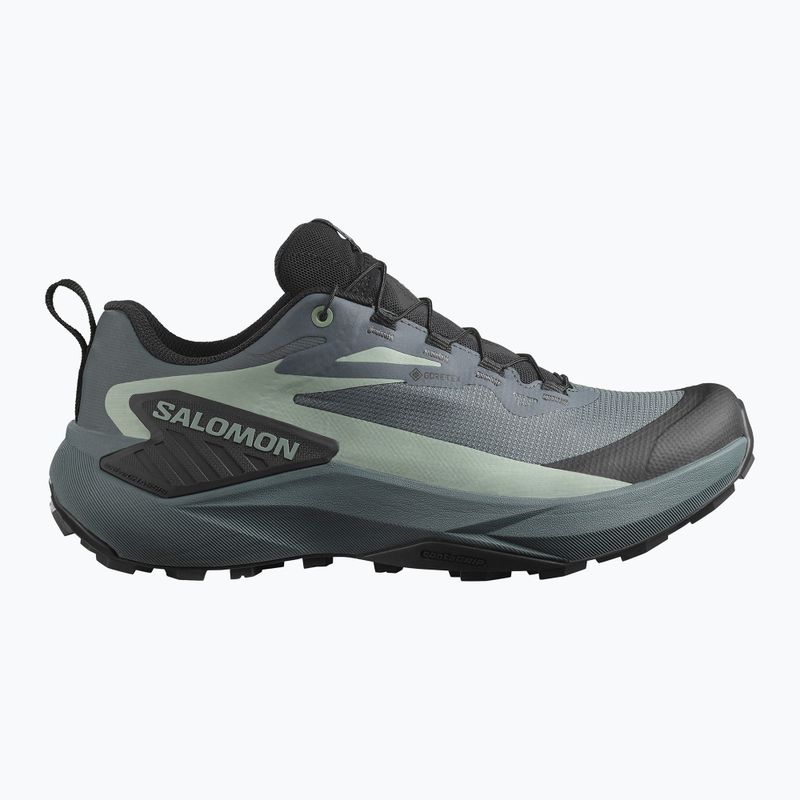 Кросівки для бігу жіночі Salomon Genesis GTX turbulence/black/green milieu