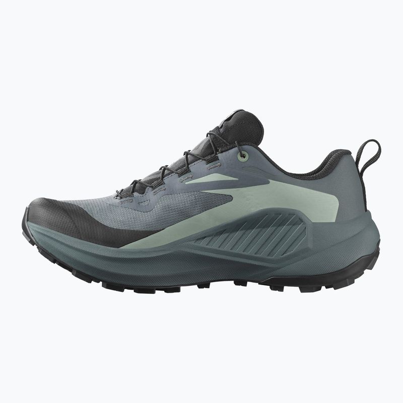 Кросівки для бігу жіночі Salomon Genesis GTX turbulence/black/green milieu 2