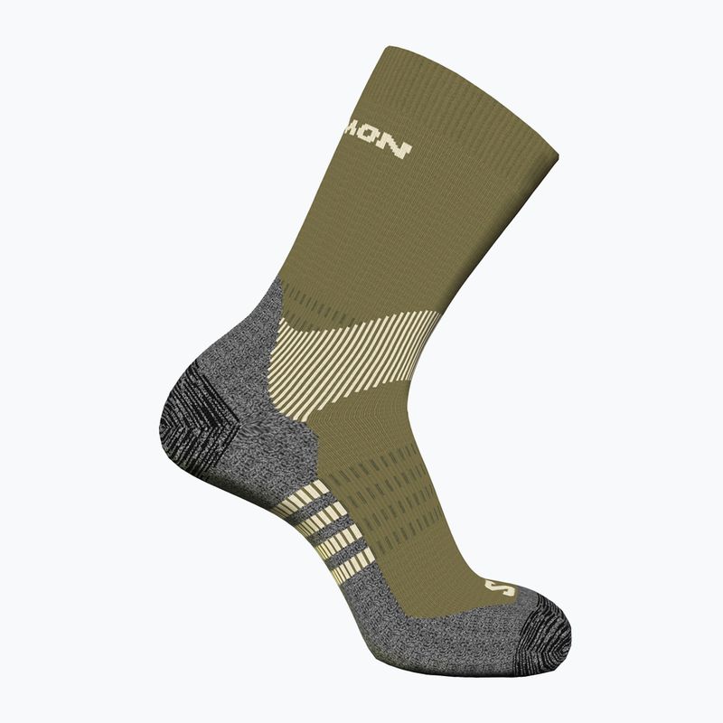 Шкарпетки Salomon X Ultra Access Crew 2 пари готичні оливкові / гризайль 3