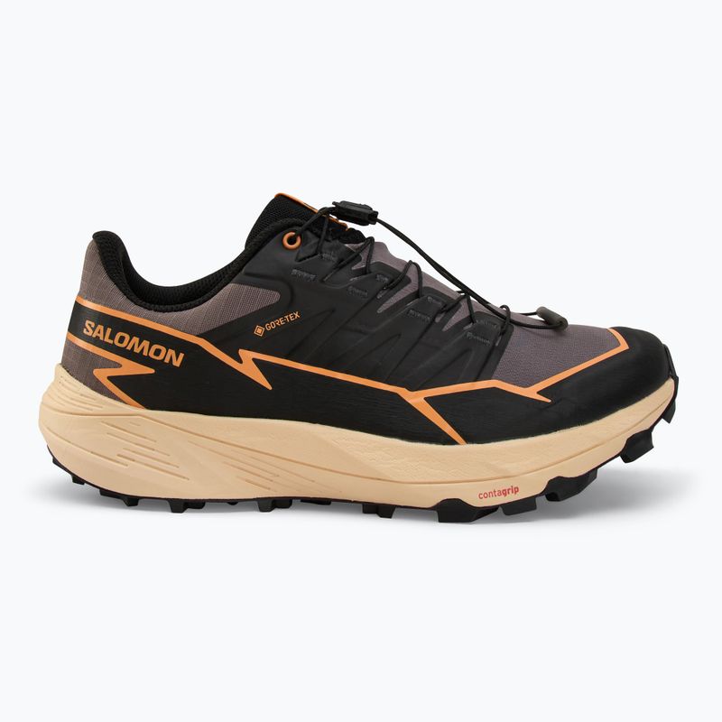 Кросівки для бігу жіночі Salomon Thundercross GTX shark/black/papaya 2