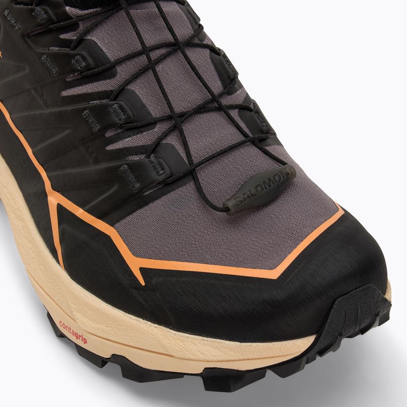 Кросівки для бігу жіночі Salomon Thundercross GTX shark/black/papaya 7